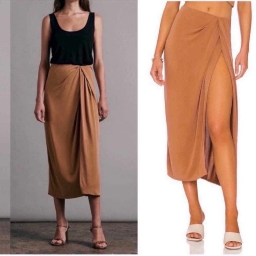 Rag & Bone Tan Midi Skirt XS